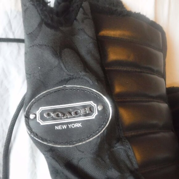 Coach New York Black Boots Womens Size 10 B Libby Boots - Picture 11 of 16